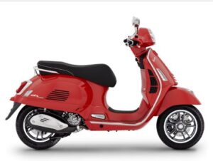 2025 Vespa GTS Super 310 HPE Red in white background